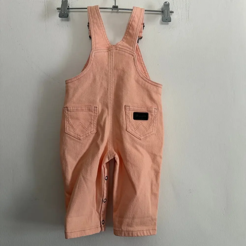 WRANGLER | Baby Pink Overalls / Dark Beige | 3-6 months BNWT